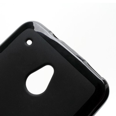 HTC One mini juodas silikoninis dėklas / Priedai.lt