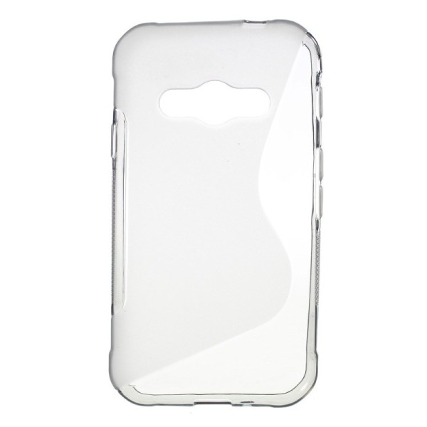 Kõva silikoon (TPU) kaaned - Läbipaistev, hall (Galaxy Xcover 3)