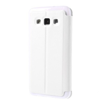 Samsung Galaxy A3 2015 (A300F) Smart Window atverčiamas baltas dėklas / Priedai.lt