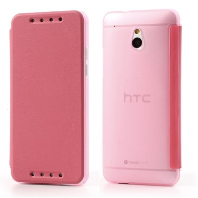 Atverčiamas HTC One mini rožinis dėklas / Priedai.lt