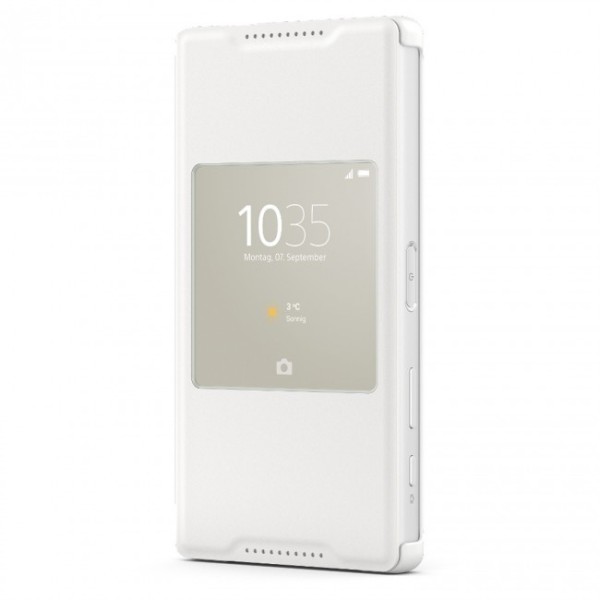 „Sony“ Style Cover Window tahke kaaned - valge (Xperia Z5 Compact)