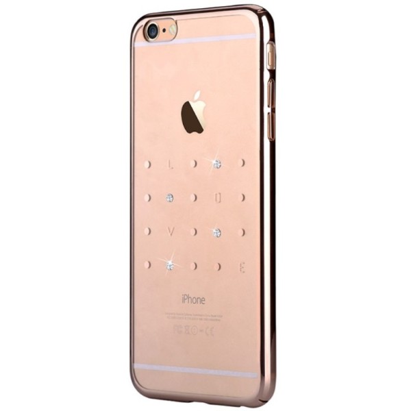 „Devia“ Love Swarovski kaaned - kuldne (iPhone 6 / 6S)