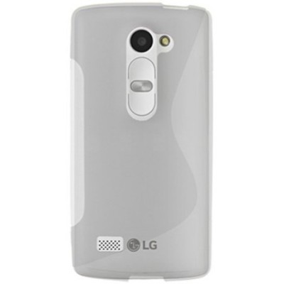 LG Leon G4 LTE (H340, H320) kieto silikono TPU skaidrus pilkas dėklas - nugarėlė / Priedai.lt