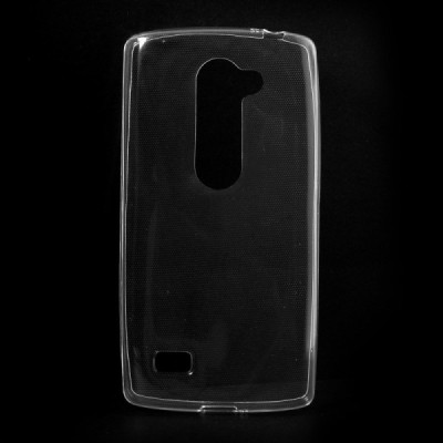 LG Leon 4G LTE (H340, H320) skaidrus (permatomas) kieto silikono TPU ploniausias pasaulyje bespalvis dėklas / Priedai.lt