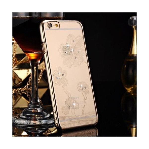 „X-Fitted“ Lotus Swarovski kaaned - kuldne (iPhone 6 / 6S)