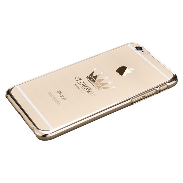 „X-Fitted“ Crown Swarovski kaaned - kuldne (iPhone 6 / 6S)