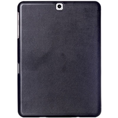 Samsung Galaxy Tab S2 9,7 (T815, T810) atverčiamas juodas odinis dėklas - knygutė (sulankstomas) / Priedai.lt