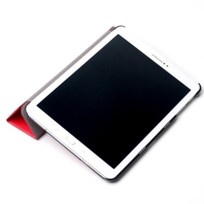 Samsung Galaxy Tab S2 9,7 (T815, T810) atverčiamas raudonas odinis dėklas - knygutė (sulankstomas) / Priedai.lt