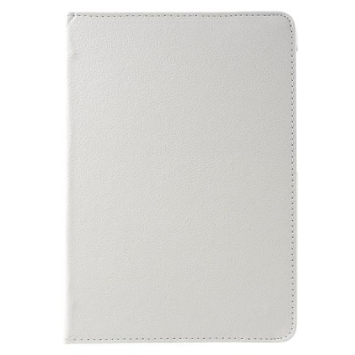 Samsung Galaxy Tab S2 9.7 4G LTE (T815, T810) atverčiamas, sukamas 360 laipsnių, baltas odinis dėklas - stovas / Priedai.lt