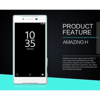Sony Xperia Z5 „Nillkin“ H Tempered Glass sustiprintos apsaugos apsauginis ekrano stiklas 0.33 mm / Priedai.lt
