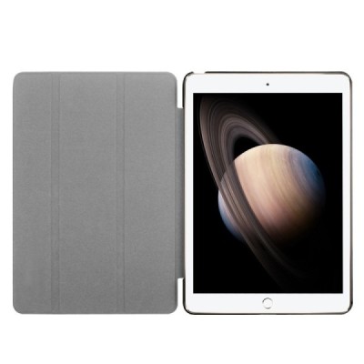 Apple iPad Pro 12.9" atverčiamas baltas odinis dėklas - knygutė / Priedai.lt