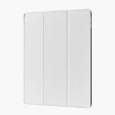 Apple iPad Pro 12.9" atverčiamas baltas odinis dėklas - knygutė / Priedai.lt