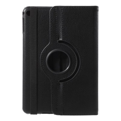 Apple iPad mini 4 (iPad mini 2019) atverčiamas, sukamas 360 laipsnių, juodas odinis dėklas - stovas / Priedai.lt