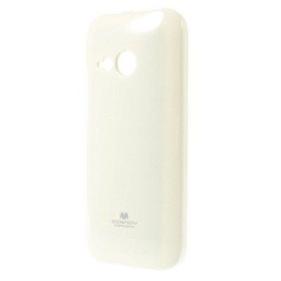 HTC One mini 2 (m8 mini) baltas Mercury kieto silikono (TPU) dėklas / Priedai.lt