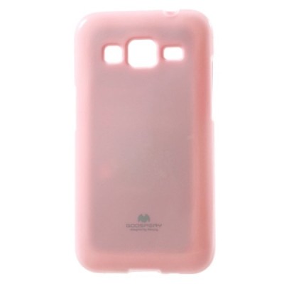 Samsung Galaxy Core Prime šviesiai rožinis Mercury kieto silikono (TPU) dėklas / Priedai.lt