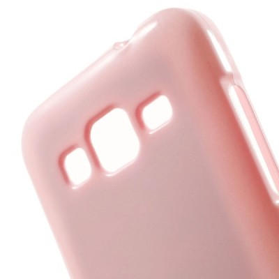 Samsung Galaxy Core Prime šviesiai rožinis Mercury kieto silikono (TPU) dėklas / Priedai.lt