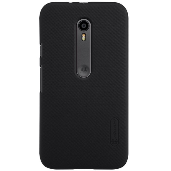 „Nillkin“ Frosted Shield kaaned - must + ekraani kaitse (Moto G 3 põlvkonda)