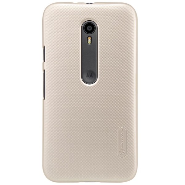 „Nillkin“ Frosted Shield kaaned - kuldne + ekraani kaitse (Moto G 3 põlvkonda)