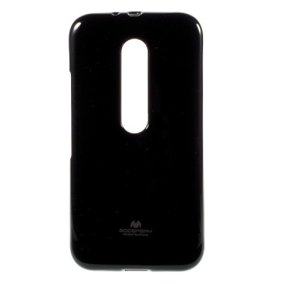 Motorola Moto G 3 kartos (Gen 3) juodas Mercury kieto silikono (TPU) dėklas / Priedai.lt