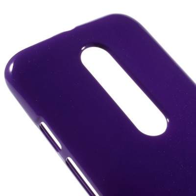 Motorola Moto G 3 kartos (Gen 3) violetinis Mercury kieto silikono (TPU) dėklas / Priedai.lt