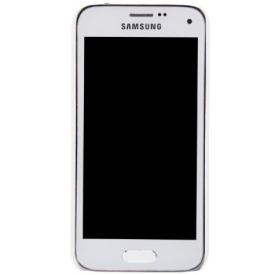 Samsung Galaxy S5 mini Nillkin Frosted Shield baltas plastikinis dėklas + apsauginė ekrano plėvelė / Priedai.lt