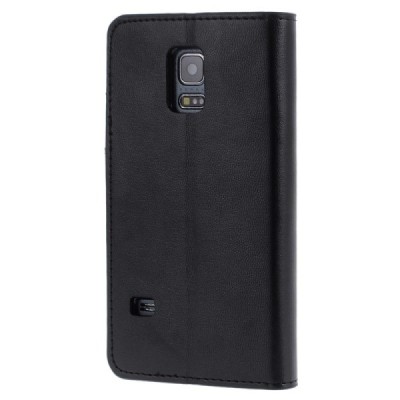 Mercury Sonata atverčiamas Samsung Galaxy S5 mini (G800) juodas odinis dėklas - piniginė / Priedai.lt