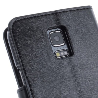 Mercury Sonata atverčiamas Samsung Galaxy S5 mini (G800) juodas odinis dėklas - piniginė / Priedai.lt
