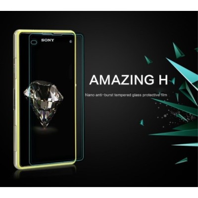 Sony Xperia Z1 Compact „Nillkin“ H Tempered Glass sustiprintos apsaugos apsauginis ekrano stiklas 0.33 mm / Priedai.lt