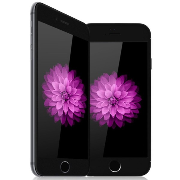 „Amorus“ 9H Tempered Glass kaitsev ekraaniklaas 0.33 mm - must (iPhone 6 / 6S)