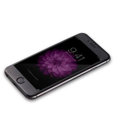 Apple iPhone 6 (6s) „Amorus“ 9H Tempered Glass sustiprintos apsaugos juodas pilnai dengiantis apsauginis ekrano stiklas 0.33 mm 