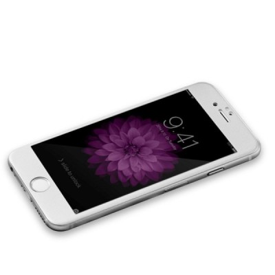 Apple iPhone 6 (6s) „Devia“ 9H Tempered Glass sustiprintos apsaugos baltas pilnai dengiantis apsauginis ekrano stiklas 0.33 mm /