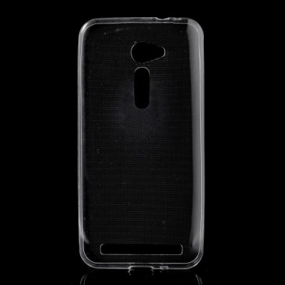 Asus Zenfone 2 5.0 (ZE500CL) skaidrus (permatomas) kieto silikono TPU ploniausias pasaulyje dėklas / Priedai.lt