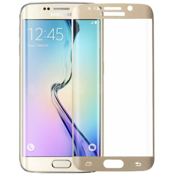 „Fema“ Tempered Glass kaitsev ekraaniklaas 0.33 mm - kuldne (Galaxy S6 Edge)