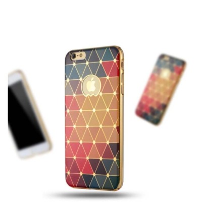 Apple iPhone 6 (6s) „JLW“ Color Palette spalvotas su auksiniais apvadais elegantiškas plastikinis dėklas / Priedai.lt