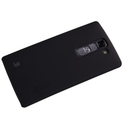 LG G4c (H525) Nillkin Frosted Shield juodas plastikinis dėklas + apsauginė ekrano plėvelė / Priedai.lt