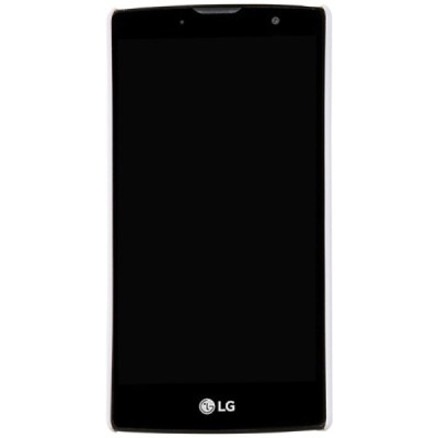 LG G4c (H525) Nillkin Frosted Shield baltas plastikinis dėklas + apsauginė ekrano plėvelė / Priedai.lt