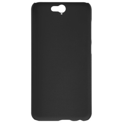 HTC One A9 Nillkin Frosted Shield juodas plastikinis dėklas + apsauginė ekrano plėvelė / Priedai.lt