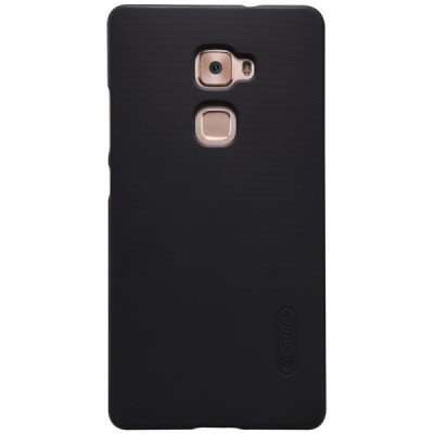 Huawei Mate S Nillkin Frosted Shield juodas plastikinis dėklas + apsauginė ekrano plėvelė / Priedai.lt