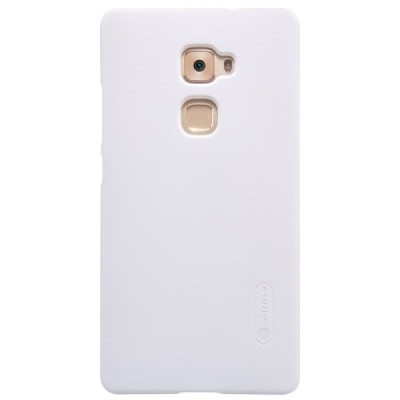 Huawei Mate S Nillkin Frosted Shield baltas plastikinis dėklas + apsauginė ekrano plėvelė / Priedai.lt