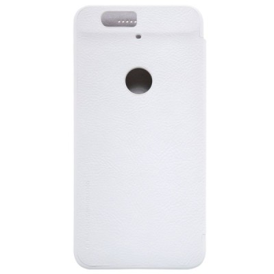 Prabangus „Nillkin“ Qin serijos baltas odinis atverčiamas Huawei Nexus 6P dėklas / Priedai.lt