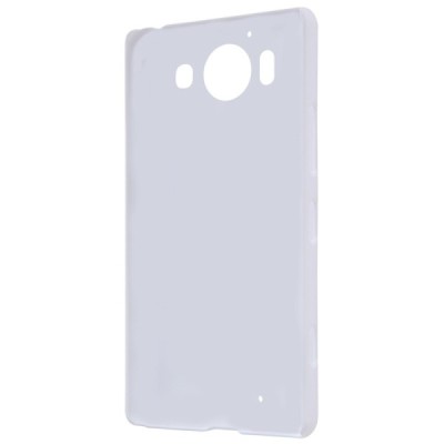 Microsoft Lumia 950 Nillkin Frosted Shield baltas plastikinis dėklas + apsauginė ekrano plėvelė / Priedai.lt