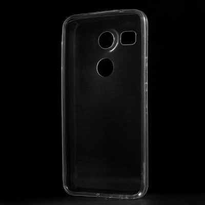 LG Nexus 5X skaidrus (permatomas) silikoninis TPU ploniausias pasaulyje bespalvis dėklas / Priedai.lt