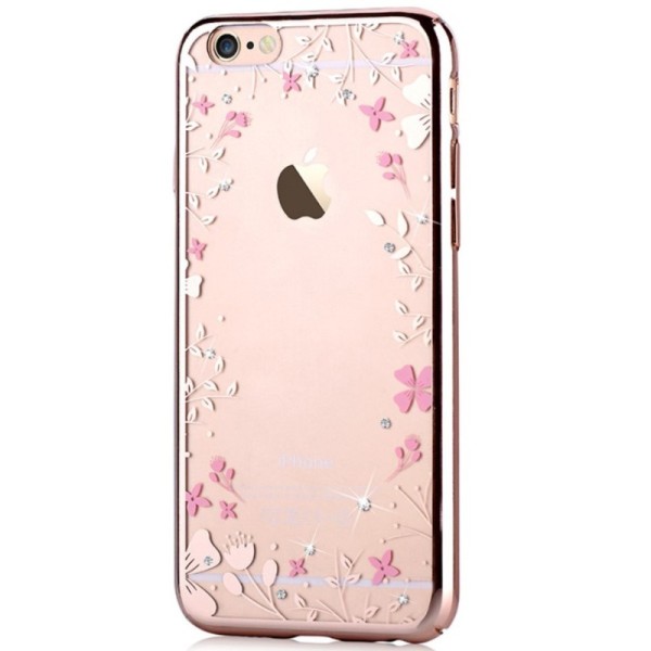 „Devia“ Flowers Swarovski kaaned - kuldne (iPhone 6 / 6S)
