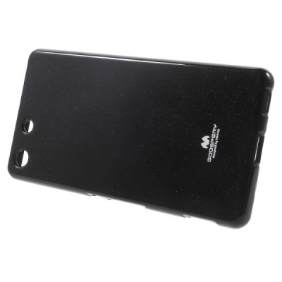 Sony Xperia M5 Mercury juodas kieto silikono tpu dėklas - nugarėlė / Priedai.lt