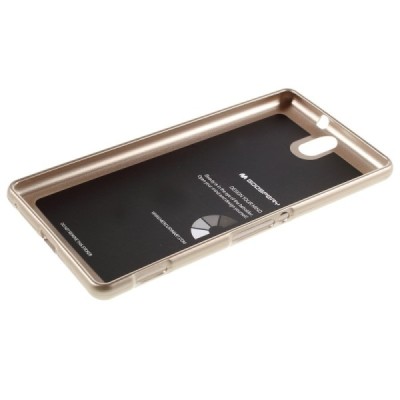 Sony Xperia C5 Ultra Mercury auksinis kieto silikono TPU dėklas - nugarėlė / Priedai.lt