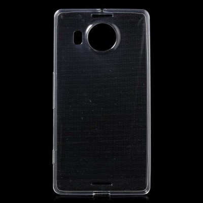 Microsoft Lumia 950 XL skaidrus (permatomas) silikoninis TPU ploniausias pasaulyje bespalvis dėklas / Priedai.lt