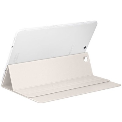 Originalus Samsung Galaxy Tab S2 9.7 (T815, T810) Book Cover atverčiamas smėlio (dramblio kaulo) spalvos odinis dėklas / Priedai