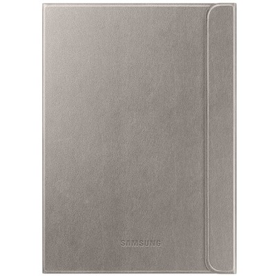 Originalus Samsung Galaxy Tab S2 9.7 (T815, T810) Book Cover atverčiamas bronzinis odinis dėklas / Priedai.lt