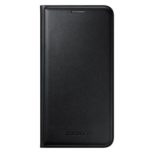 „Samsung“ Flip Wallet Cover tahke kaaned - must (Galaxy J5 2015)