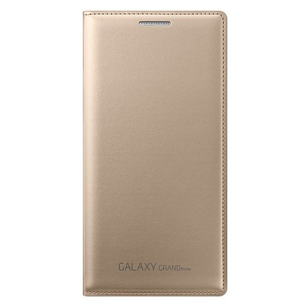 „Samsung“ Flip Wallet Cover tahke kaaned - kuldne (Galaxy Grand Prime)